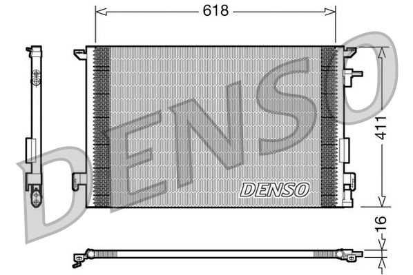 Condensator, climatizare DCN20031 DENSO