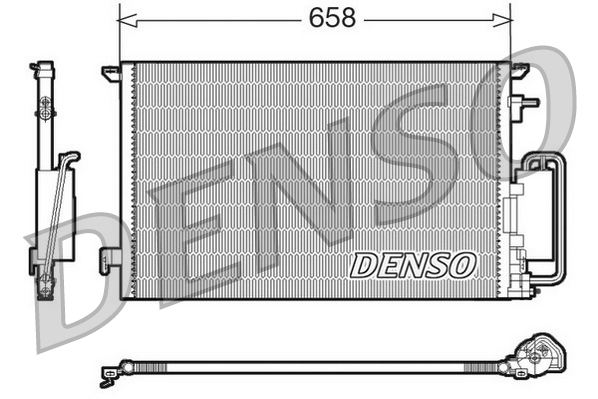 Condensator, climatizare DCN20032 DENSO