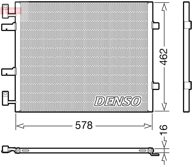 Condensator, climatizare DCN20041 DENSO