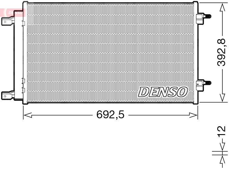 Condensator, climatizare DCN20047 DENSO