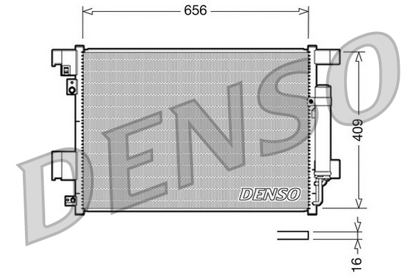 Condensator, climatizare DCN21001 DENSO