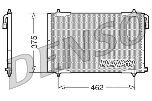 Condensator, climatizare DCN21006 DENSO
