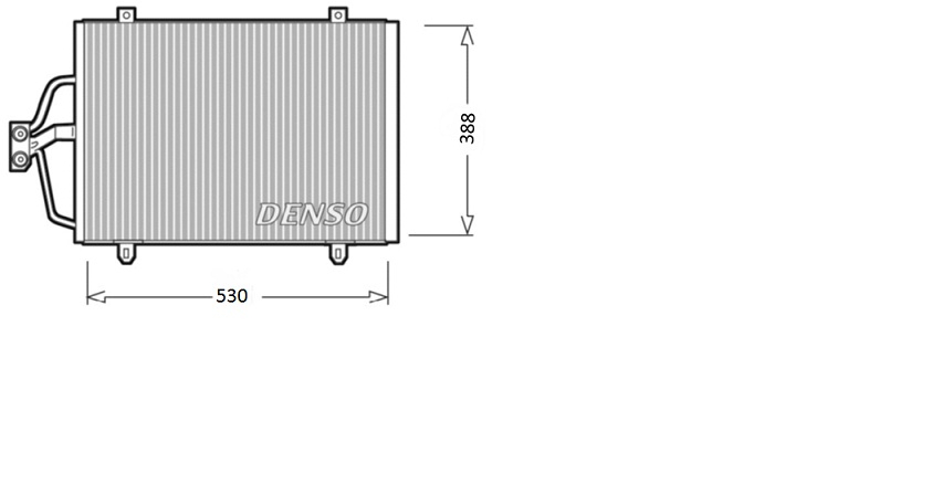 Condensator, climatizare DCN23003 DENSO