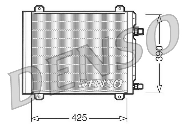 Condensator, climatizare DCN23004 DENSO