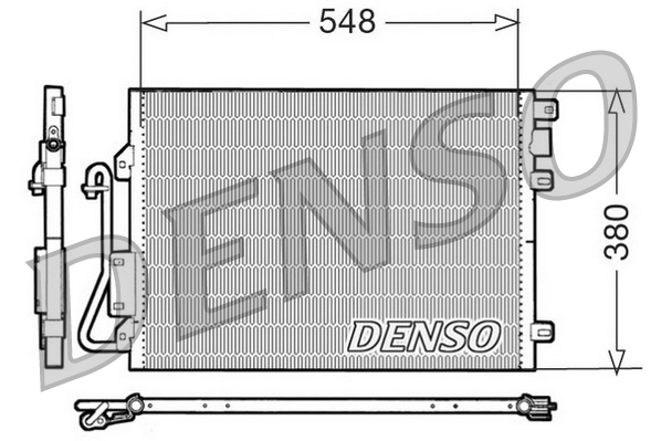 Condensator, climatizare DCN23008 DENSO