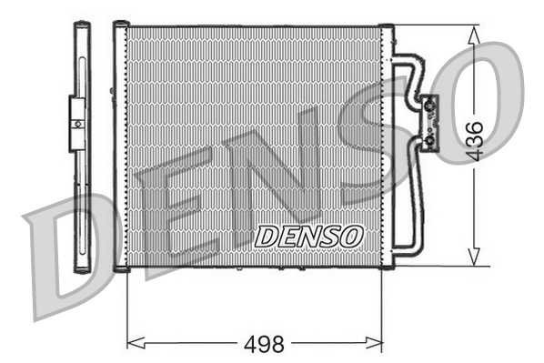 Condensator, climatizare DCN23009 DENSO
