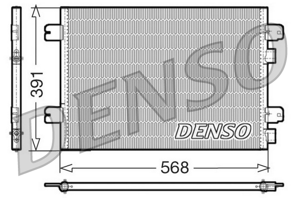 Condensator, climatizare DCN23011 DENSO