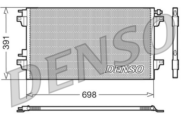 Condensator, climatizare DCN23015 DENSO