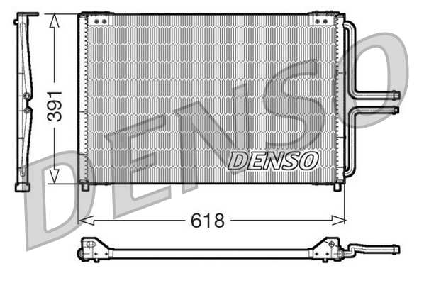 Condensator, climatizare DCN23020 DENSO