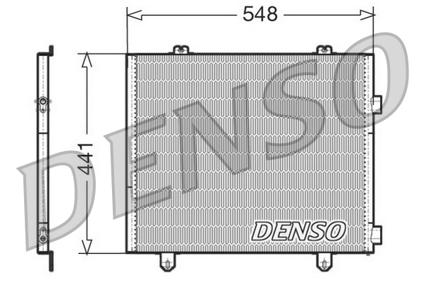 Condensator, climatizare DCN23025 DENSO
