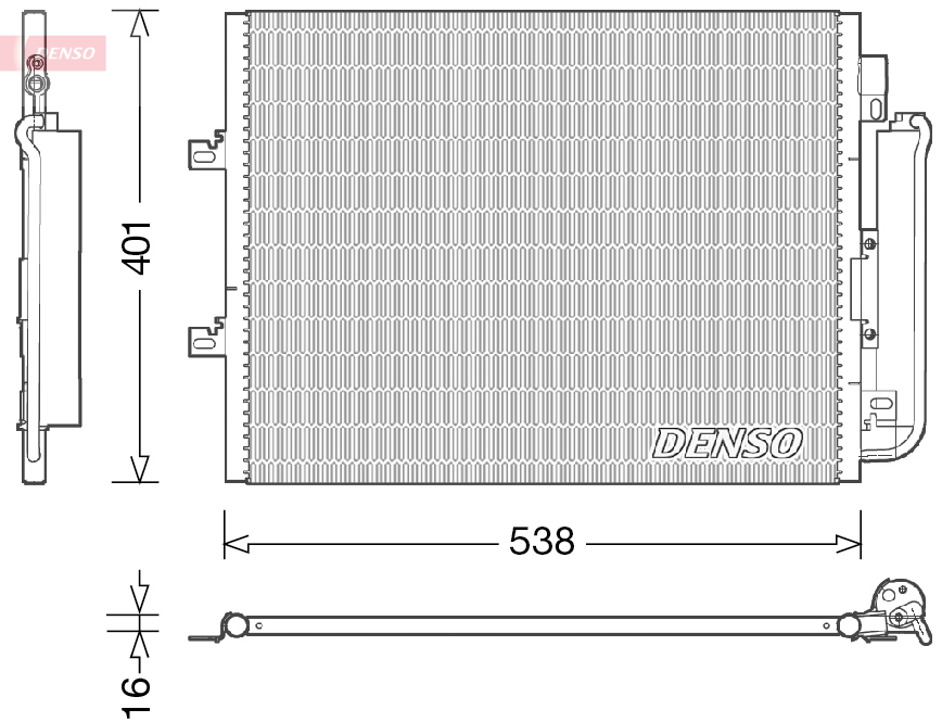 Condensator, climatizare DCN23026 DENSO