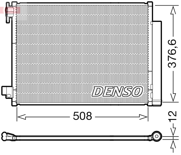 Condensator, climatizare DCN23052 DENSO