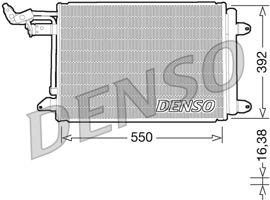 Condensator, climatizare DCN32002 DENSO