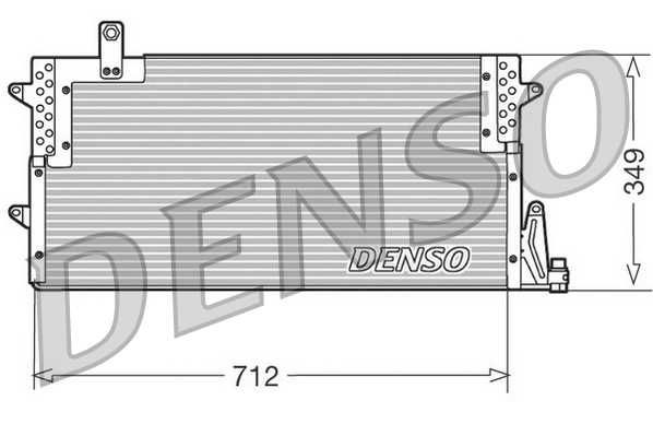 Condensator, climatizare DCN32007 DENSO