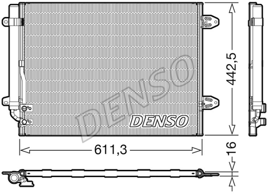 Condensator, climatizare DCN32013 DENSO