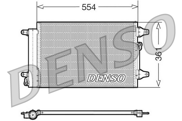 Condensator, climatizare DCN32015 DENSO