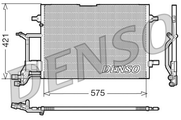 Condensator, climatizare DCN32016 DENSO