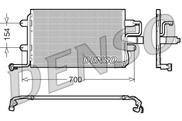 Condensator, climatizare DCN32017 DENSO