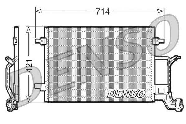 Condensator, climatizare DCN32019 DENSO