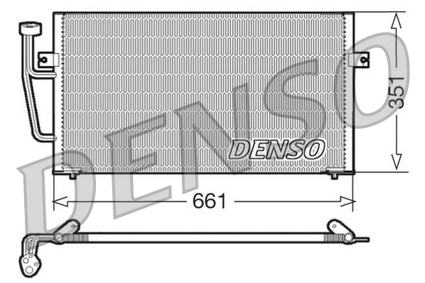 Condensator, climatizare DCN33008 DENSO