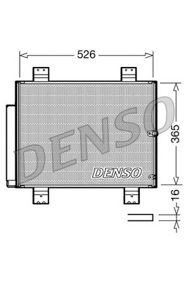 Condensator, climatizare DCN35002 DENSO