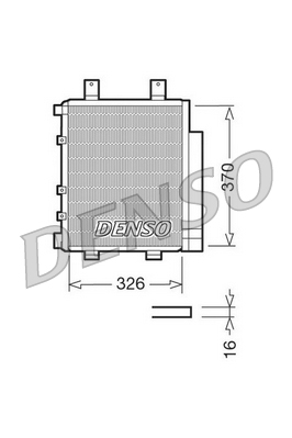 Condensator, climatizare DCN35003 DENSO