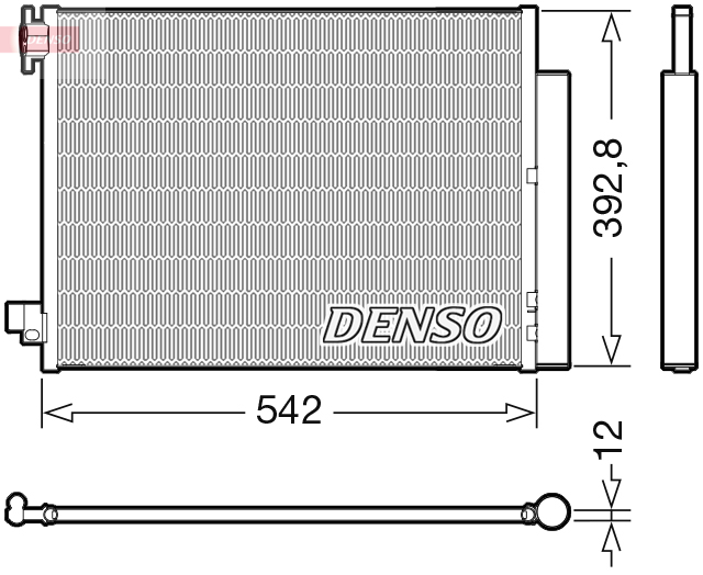 Condensator, climatizare DCN37004 DENSO