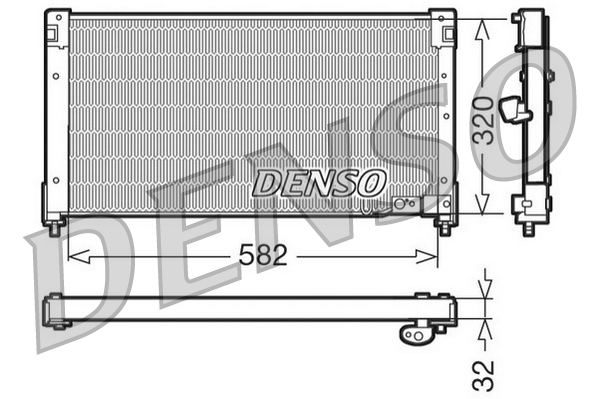 Condensator, climatizare DCN40001 DENSO