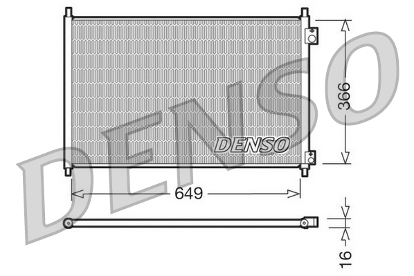 Condensator, climatizare DCN40006 DENSO