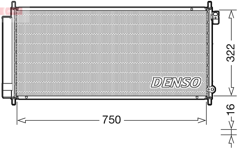 Condensator, climatizare DCN40017 DENSO