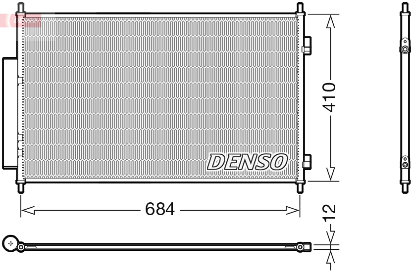 Condensator, climatizare DCN40027 DENSO