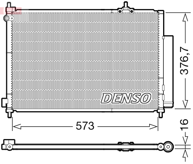 Condensator, climatizare DCN40031 DENSO