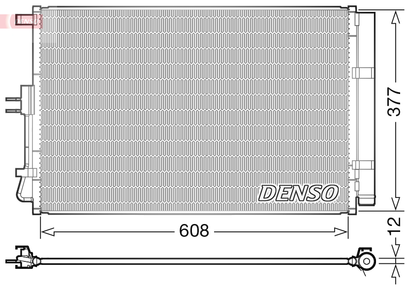 Condensator, climatizare DCN43003 DENSO