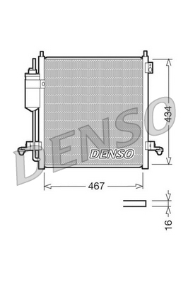 Condensator, climatizare DCN45001 DENSO