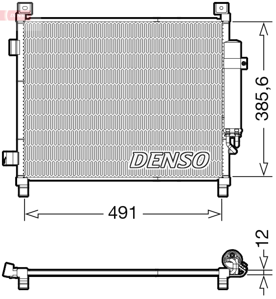 Condensator, climatizare DCN46031 DENSO