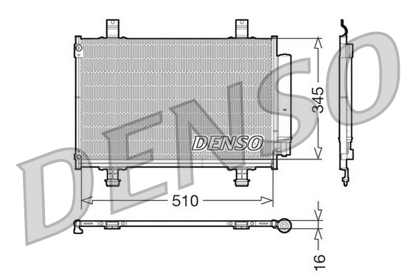 Condensator, climatizare DCN47010 DENSO