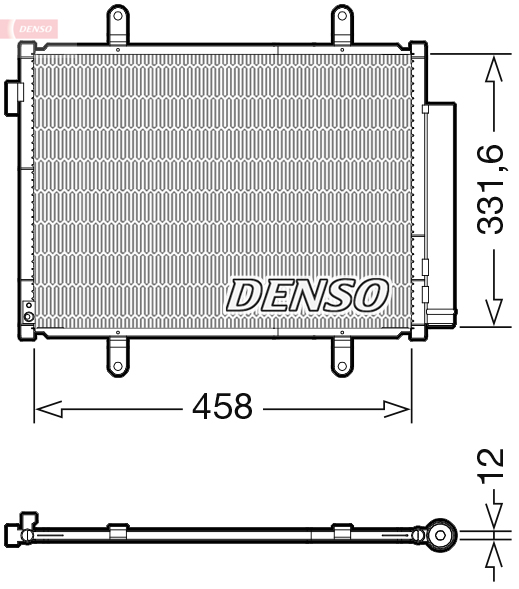 Condensator, climatizare DCN47011 DENSO