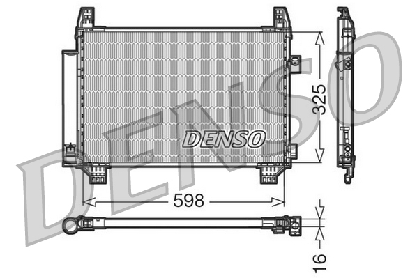 Condensator, climatizare DCN50007 DENSO