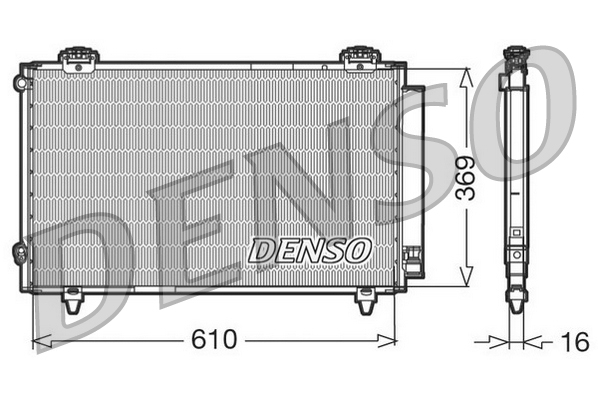 Condensator, climatizare DCN50008 DENSO