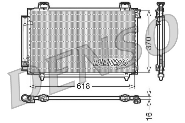 Condensator, climatizare DCN50016 DENSO