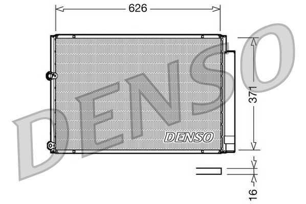 Condensator, climatizare DCN50018 DENSO