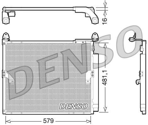 Condensator, climatizare DCN50019 DENSO