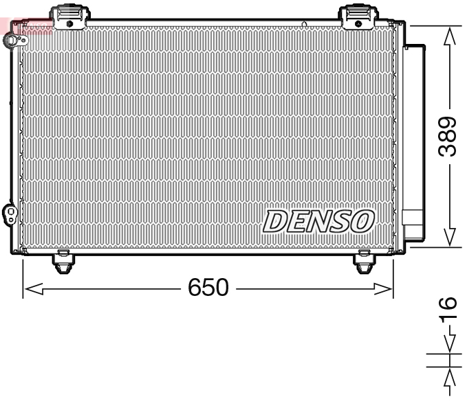 Condensator, climatizare DCN50023 DENSO