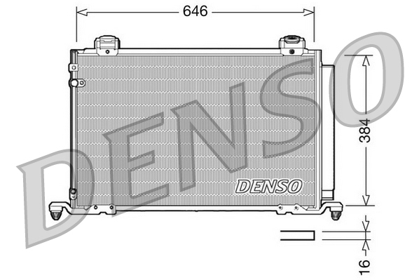 Condensator, climatizare DCN50026 DENSO