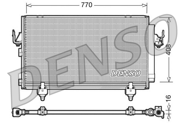 Condensator, climatizare DCN50031 DENSO