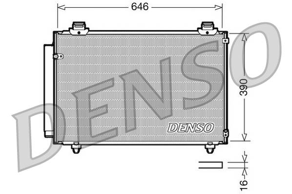 Condensator, climatizare DCN50035 DENSO