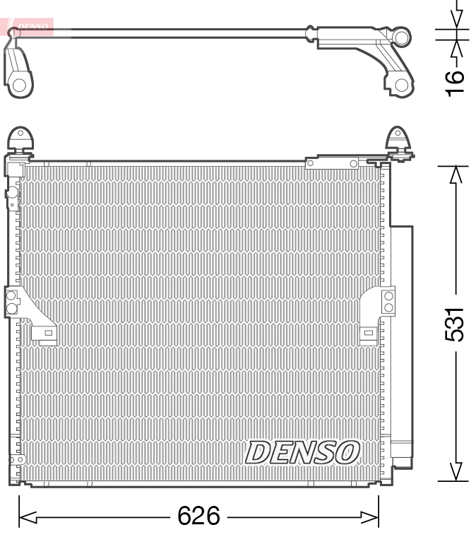 Condensator, climatizare DCN50038 DENSO