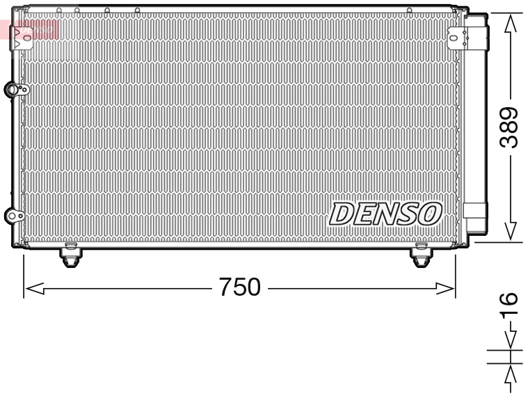 Condensator, climatizare DCN50042 DENSO