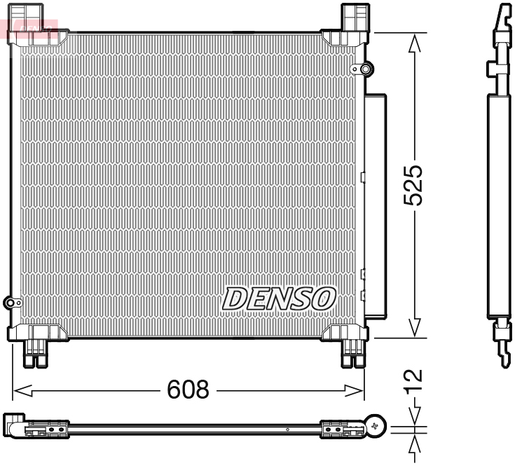 Condensator, climatizare DCN50050 DENSO