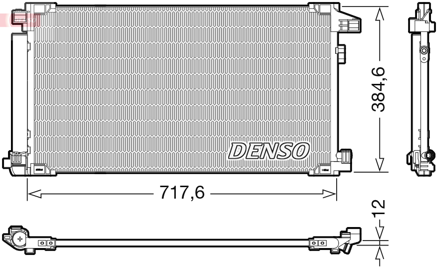 Condensator, climatizare DCN50061 DENSO